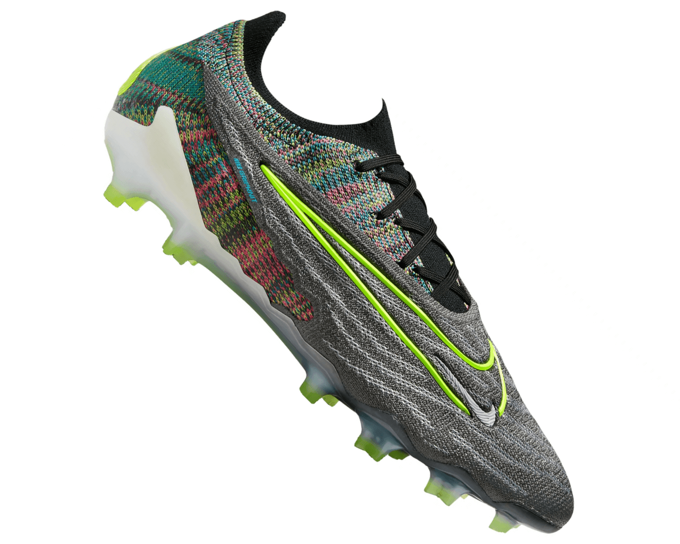 Nike Gripknit Phantom GX Elite Fusion FG Black White Blue Glow Volt