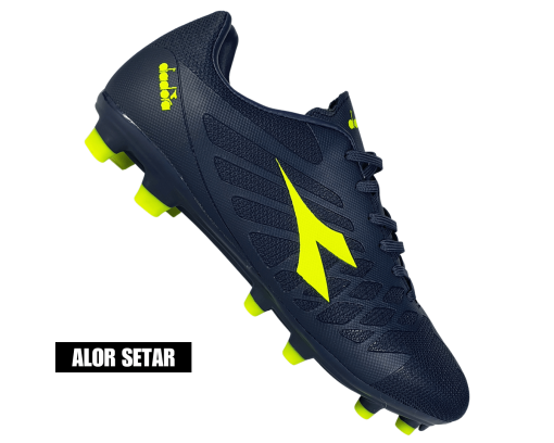 Diadora Junior Navy/Green FG - 2UK