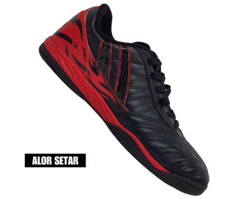 Pan Wave II Soccer Gate Futsal Black/Red - 6UK