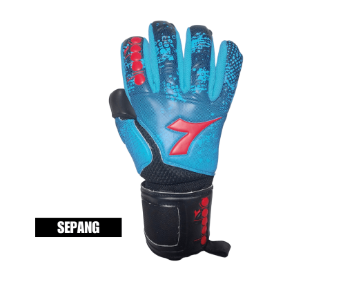 Diadora GK Glove Blue/Red - Size 8