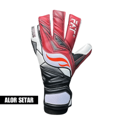 Fat Medius T Cut Black/Red/White Glove - Size 7