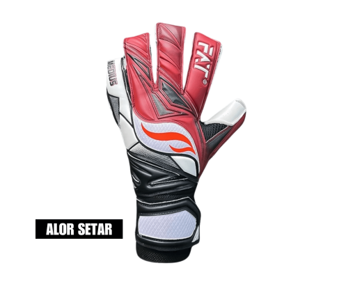 Fat Medius T Cut Black/Red/White Glove - Size 7