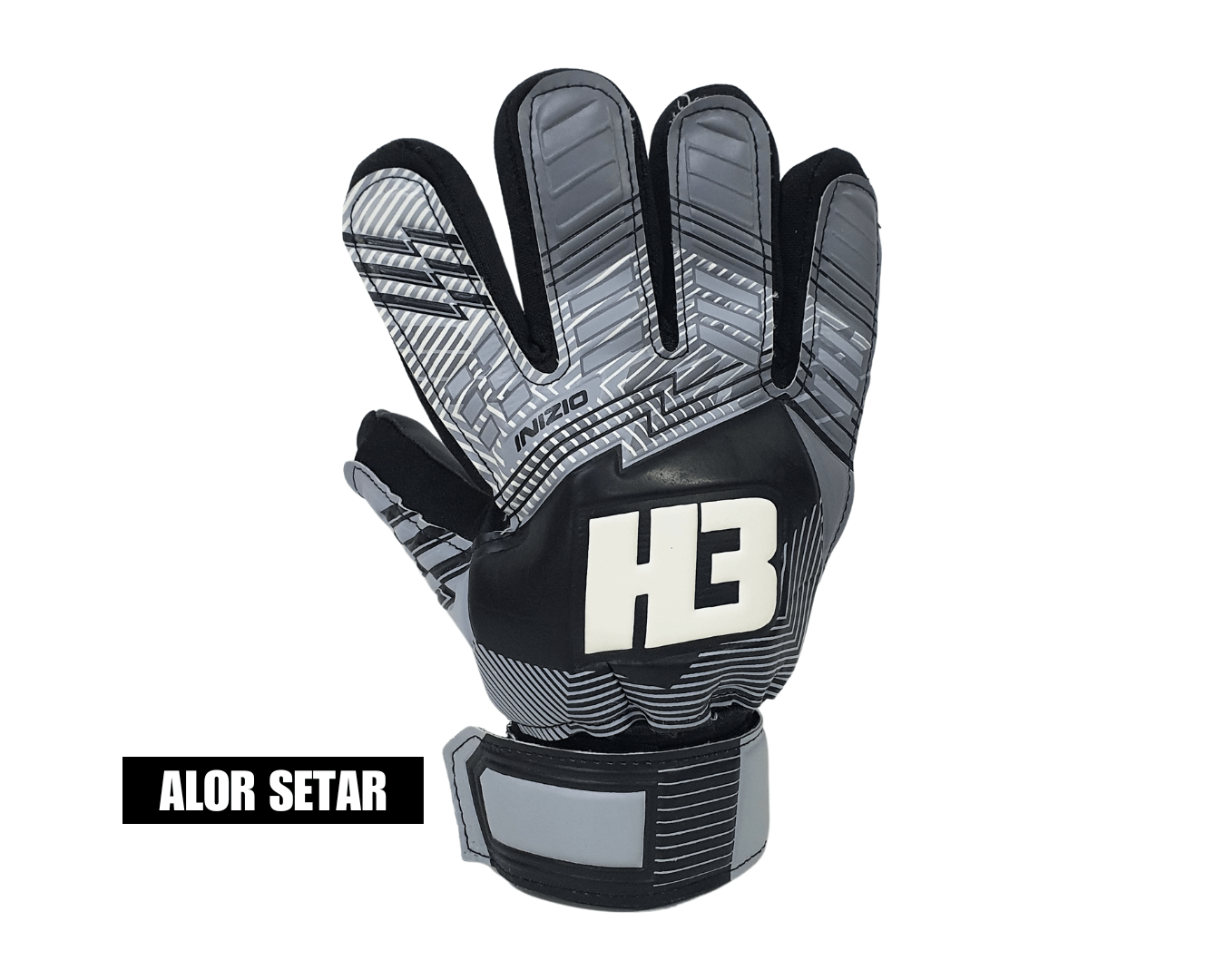 H3 Inizio Silver/Black Glove - Size 6