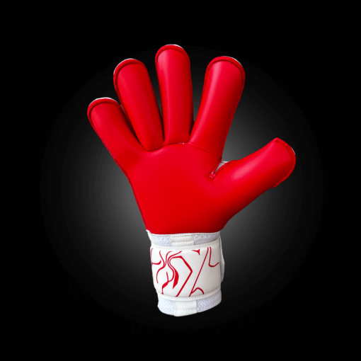 SJS Prime Kids White/Red Glove - Size 6 - Image 2