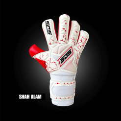 SJS Prime Kids White/Red Glove - Size 5
