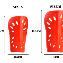 Alternative view of Shin Guards Red