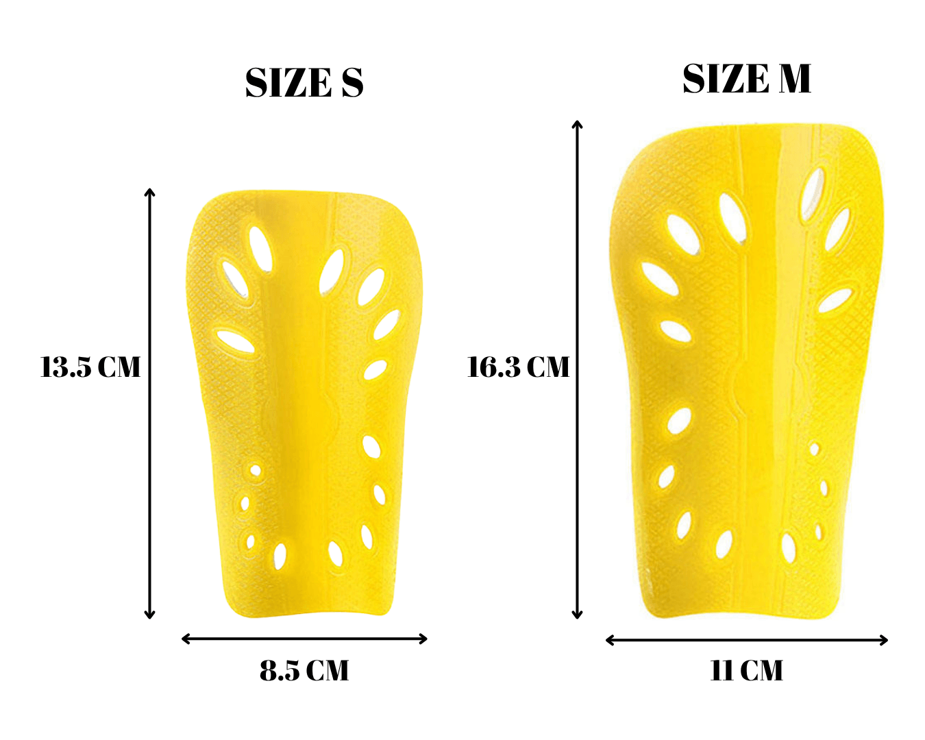 Shin Guards Yellow - Size S - Image 2